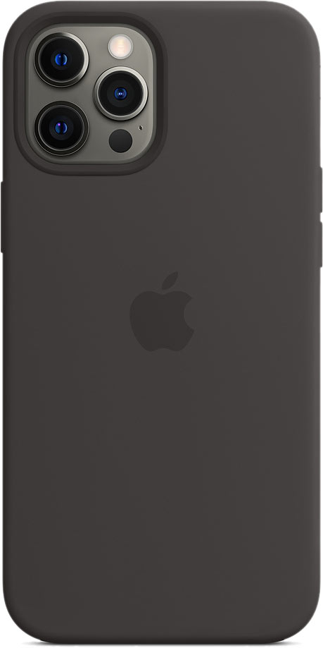 Чехол Silicone Case magsafe качество Lux для iPhone 12 Pro Max черный в Тюмени